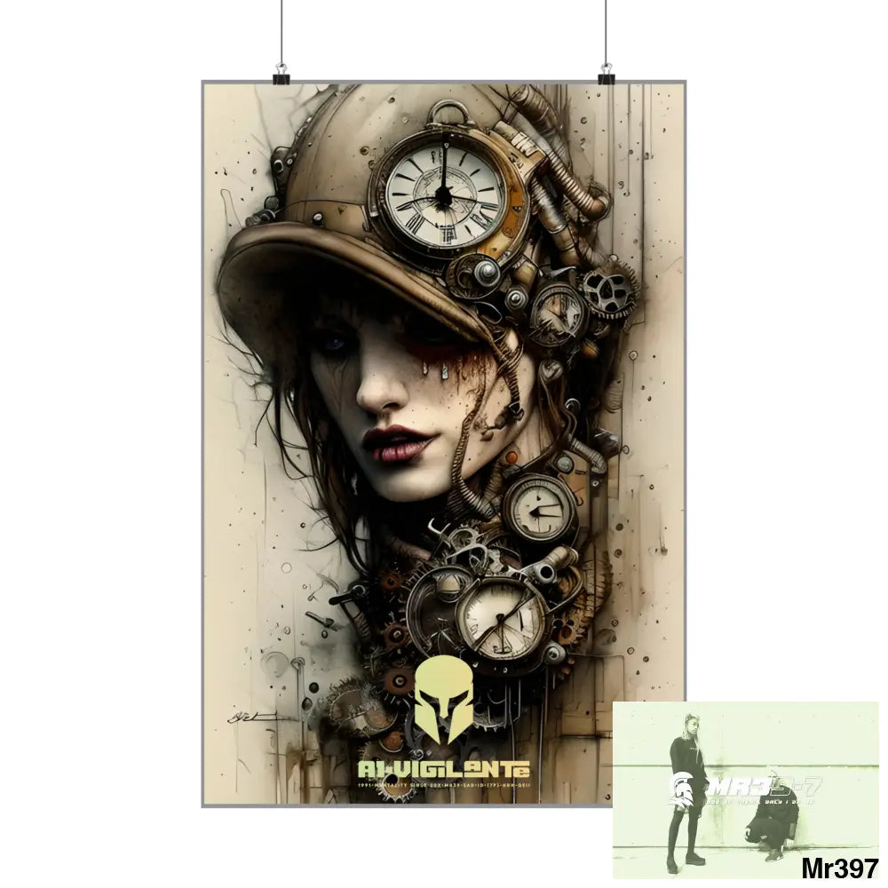 A1-Vigilante Sparta Gothic Animal Super Resolution Graphic Matte Vertical Posters Poster