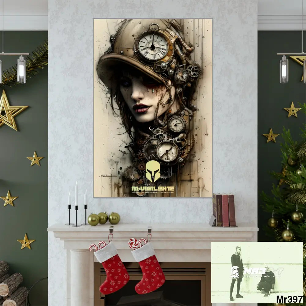 A1-Vigilante Sparta Gothic Animal Super Resolution Graphic Matte Vertical Posters Poster