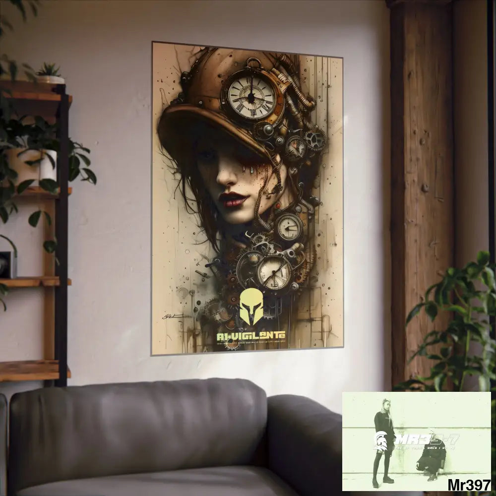 A1-Vigilante Sparta Gothic Animal Super Resolution Graphic Matte Vertical Posters Poster