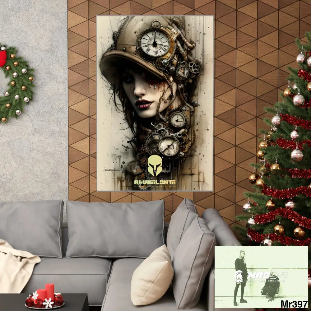 A1-Vigilante Sparta Gothic Animal Super Resolution Graphic Matte Vertical Posters Poster