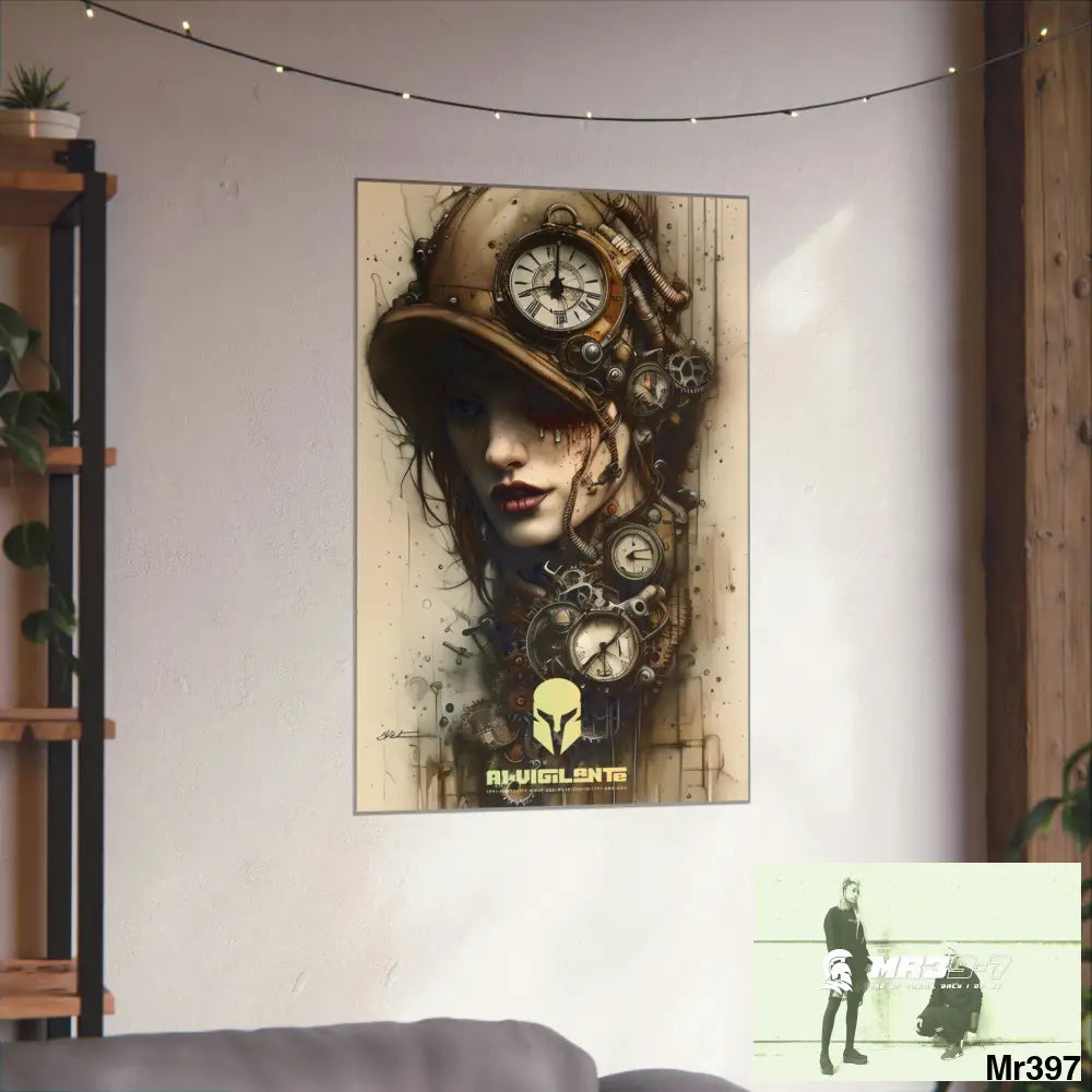 A1-Vigilante Sparta Gothic Animal Super Resolution Graphic Matte Vertical Posters Poster