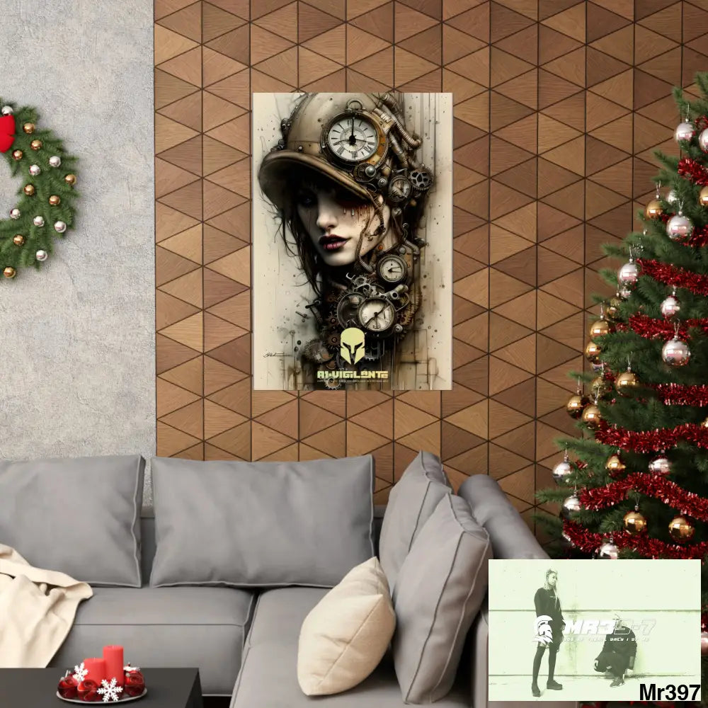 A1-Vigilante Sparta Gothic Animal Super Resolution Graphic Matte Vertical Posters Poster