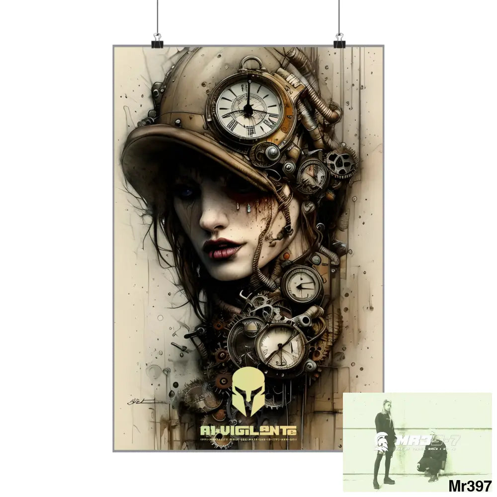 A1-Vigilante Sparta Gothic Animal Super Resolution Graphic Matte Vertical Posters Poster