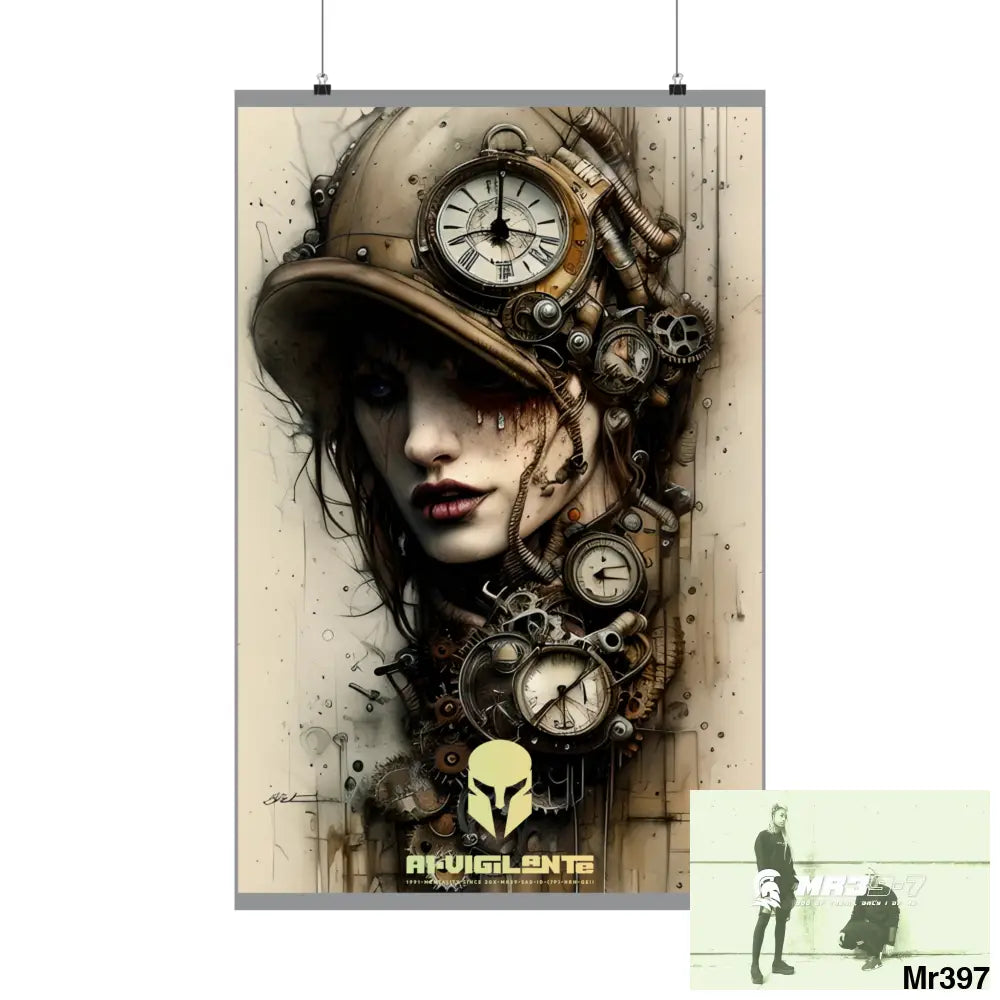 A1-Vigilante Sparta Gothic Animal Super Resolution Graphic Matte Vertical Posters Poster