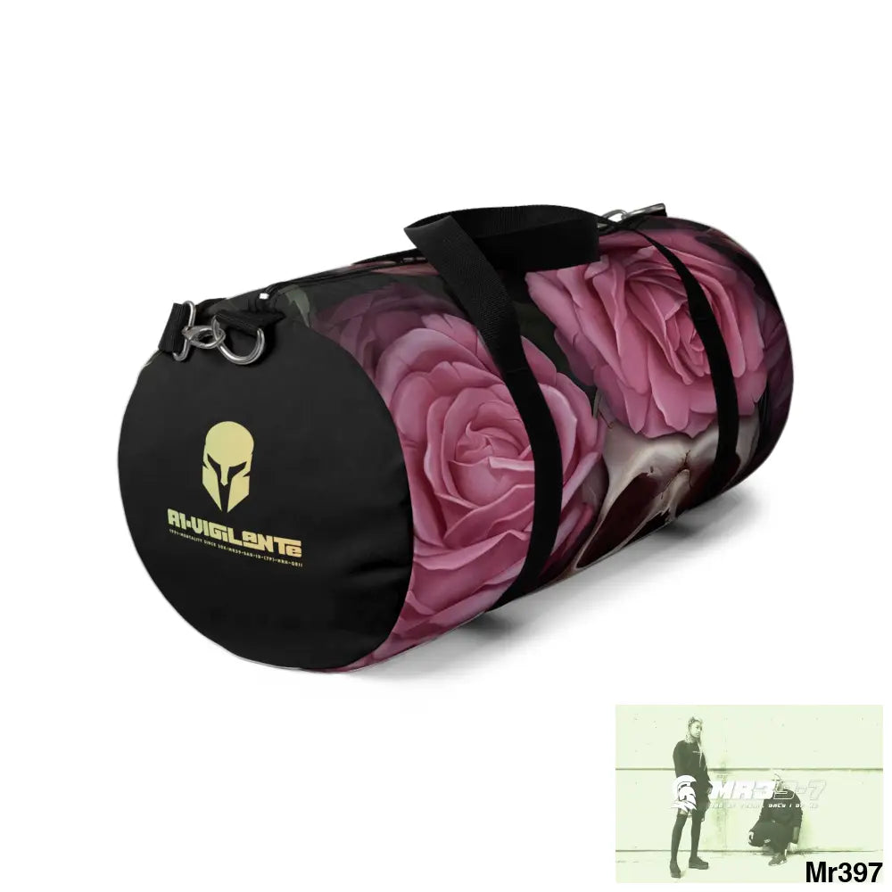 A1-Vigilante Sparta Gothic Skulls & Roses Duffel Bag Bags