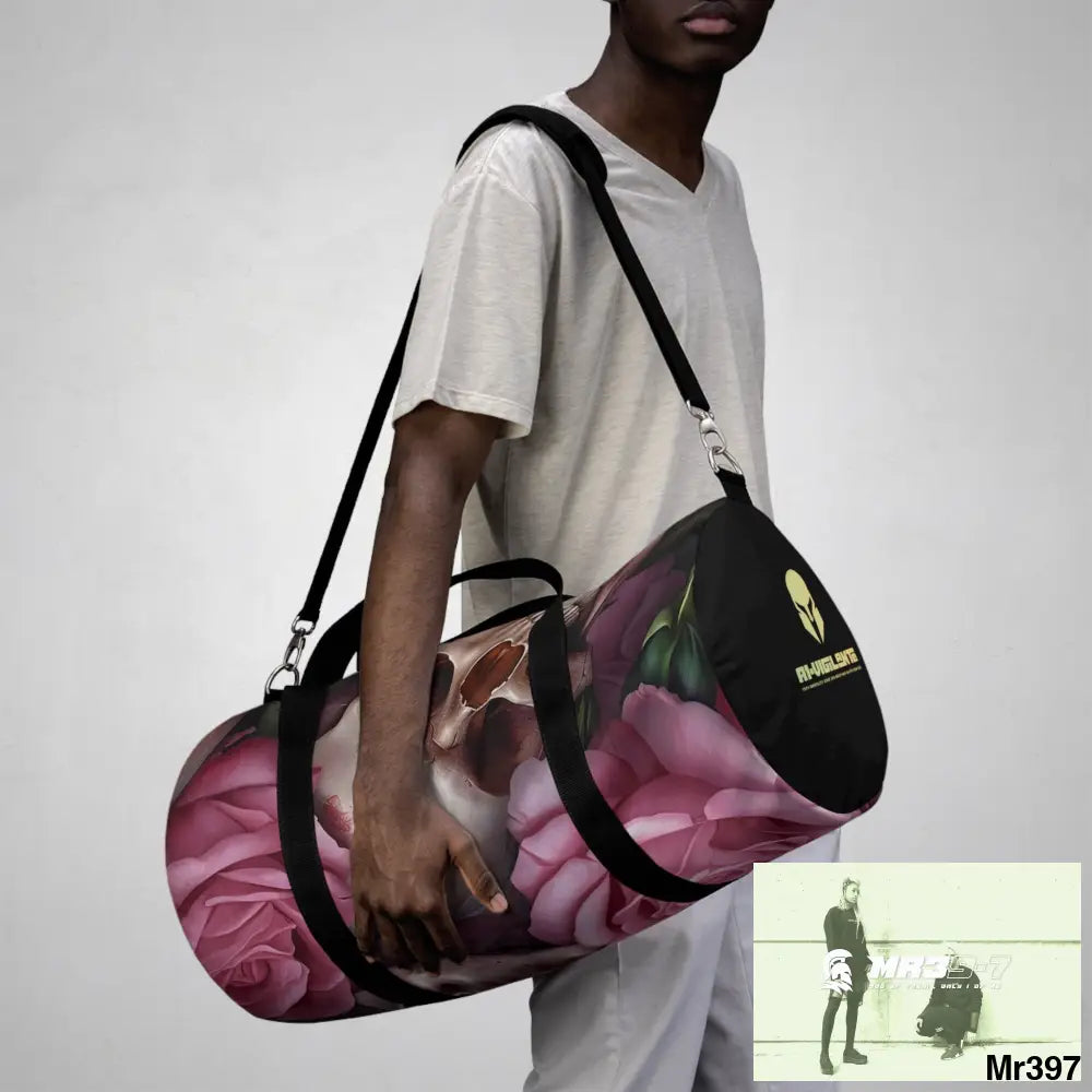 A1-Vigilante Sparta Gothic Skulls & Roses Duffel Bag Bags