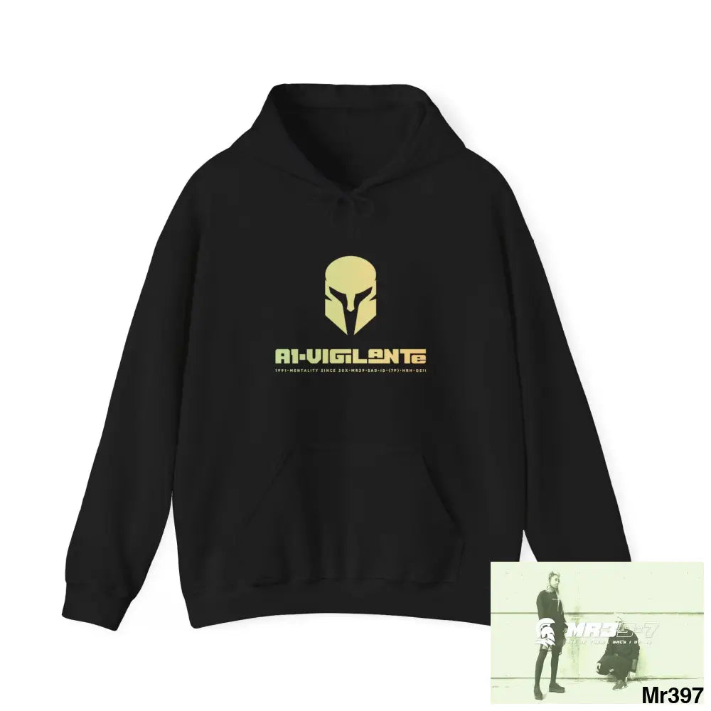 A1-Vigilante Sparta I7.MI6A1London Unisex Heavy Blend™ Hooded Sweatshirt Black / S Hoodie