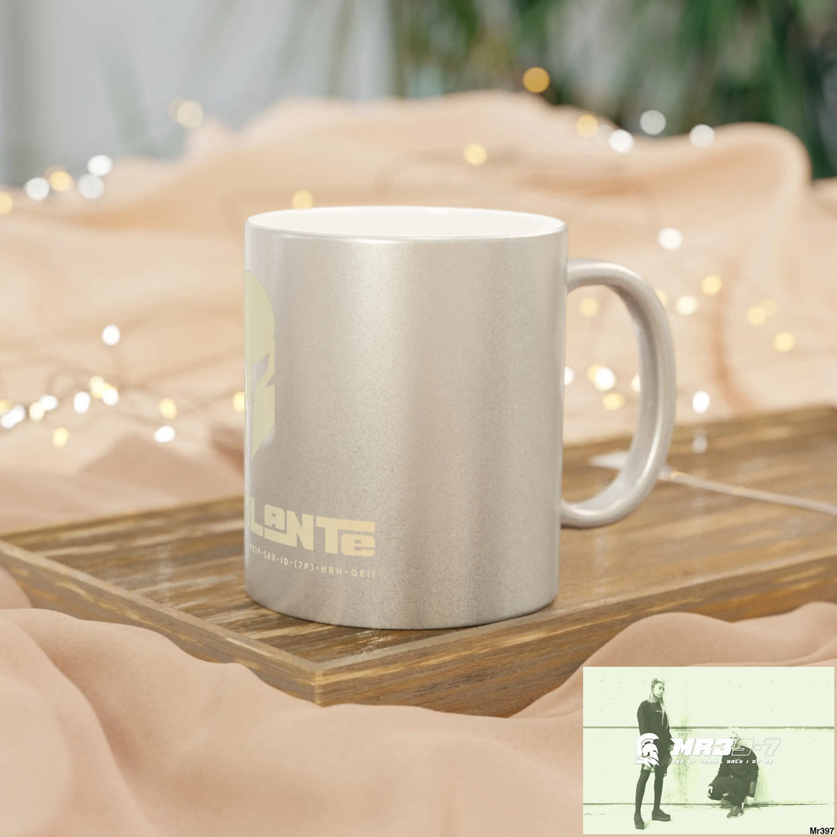 A1-Vigilante Sparta #I7MI6A1London Metallic Mug (Silver\Gold) 11oz / Silver Mug