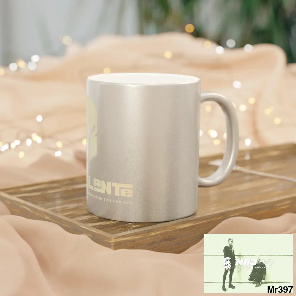 A1-Vigilante Sparta #I7MI6A1London Metallic Mug (Silver\Gold) 11oz / Silver Mug