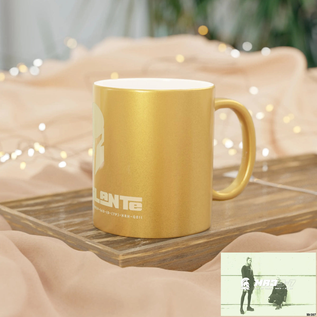 A1-Vigilante Sparta #I7MI6A1London Metallic Mug (Silver\Gold) 11oz / Gold Mug