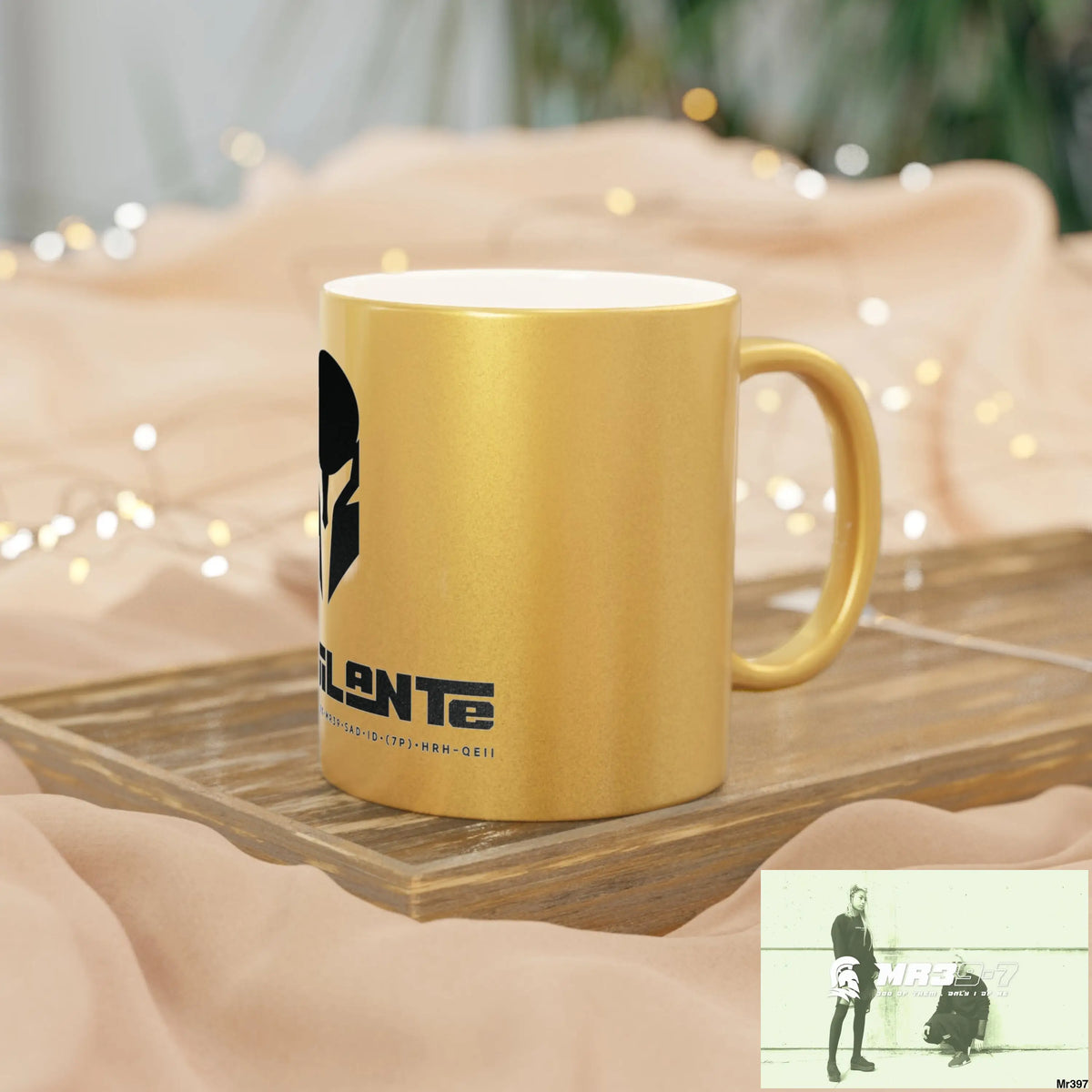 A1-Vigilante Sparta #I7MI6A1London Metallic Mug (Silver\Gold) Mug