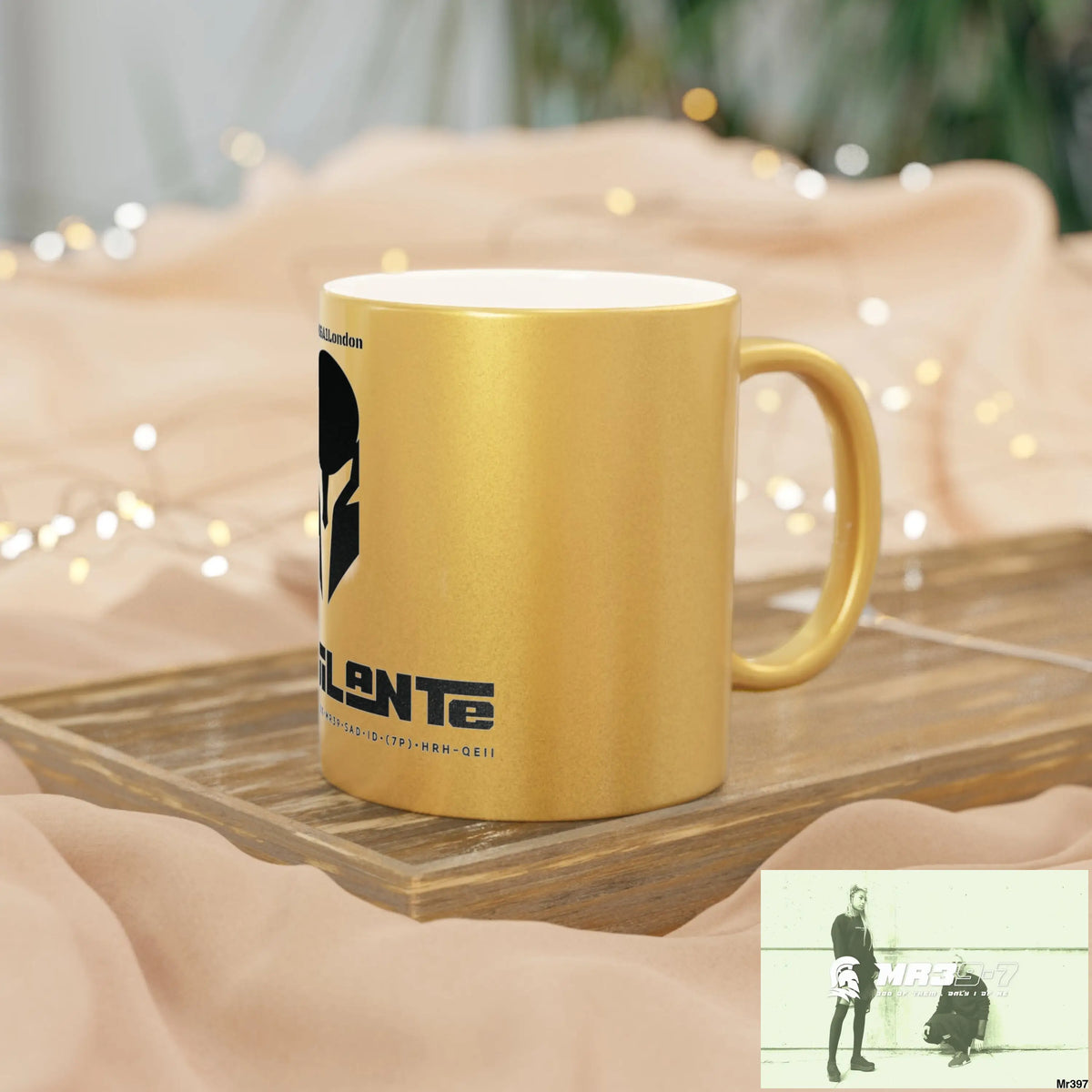 A1-Vigilante Sparta #I7MI6A1London Metallic Mug (Silver\Gold) Mug
