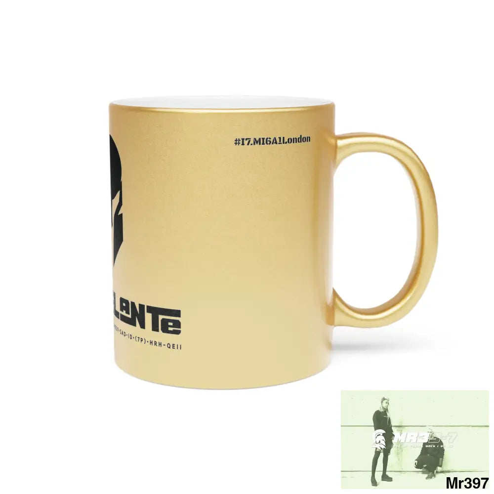 A1-Vigilante Sparta #I7MI6A1London Metallic Mug (Silver\Gold) Mug