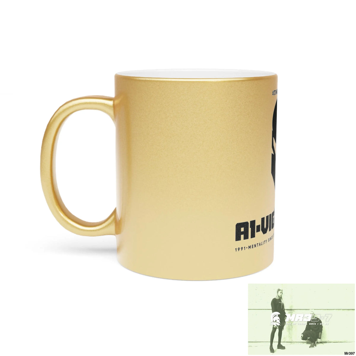 A1-Vigilante Sparta #I7MI6A1London Metallic Mug (Silver\Gold) Mug