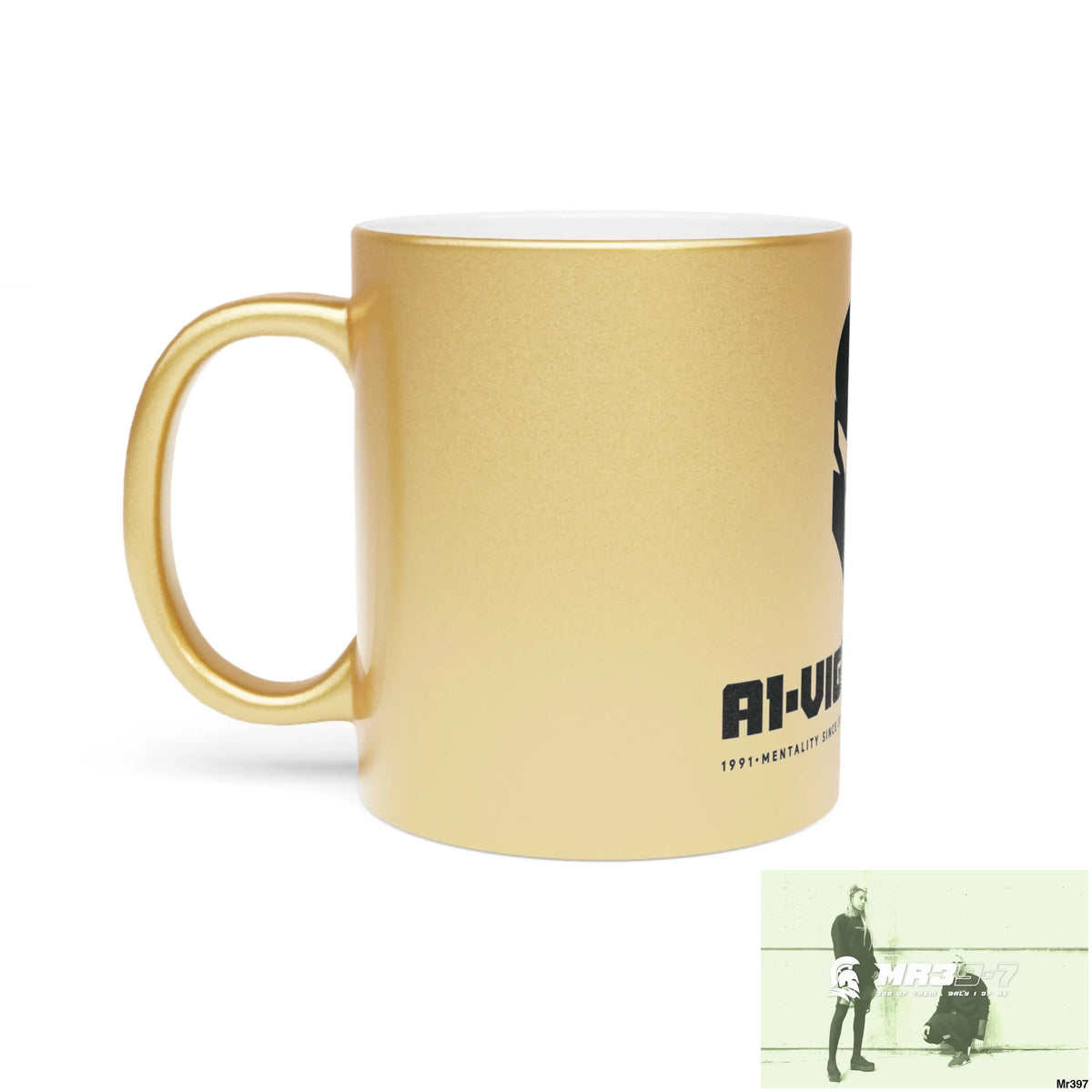 A1-Vigilante Sparta #I7MI6A1London Metallic Mug (Silver\Gold) Mug