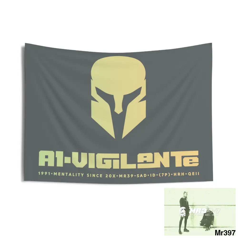 A1-Vigilante Sparta Indoor Wall Tapestries 36’’ × 26’’ Home Decor