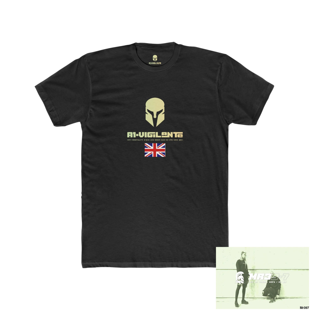 A1-Vigilante Sparta Kenya 2015 Mombasa Airport Men’s Cotton Crew Tee Solid Black / XS T-Shirt