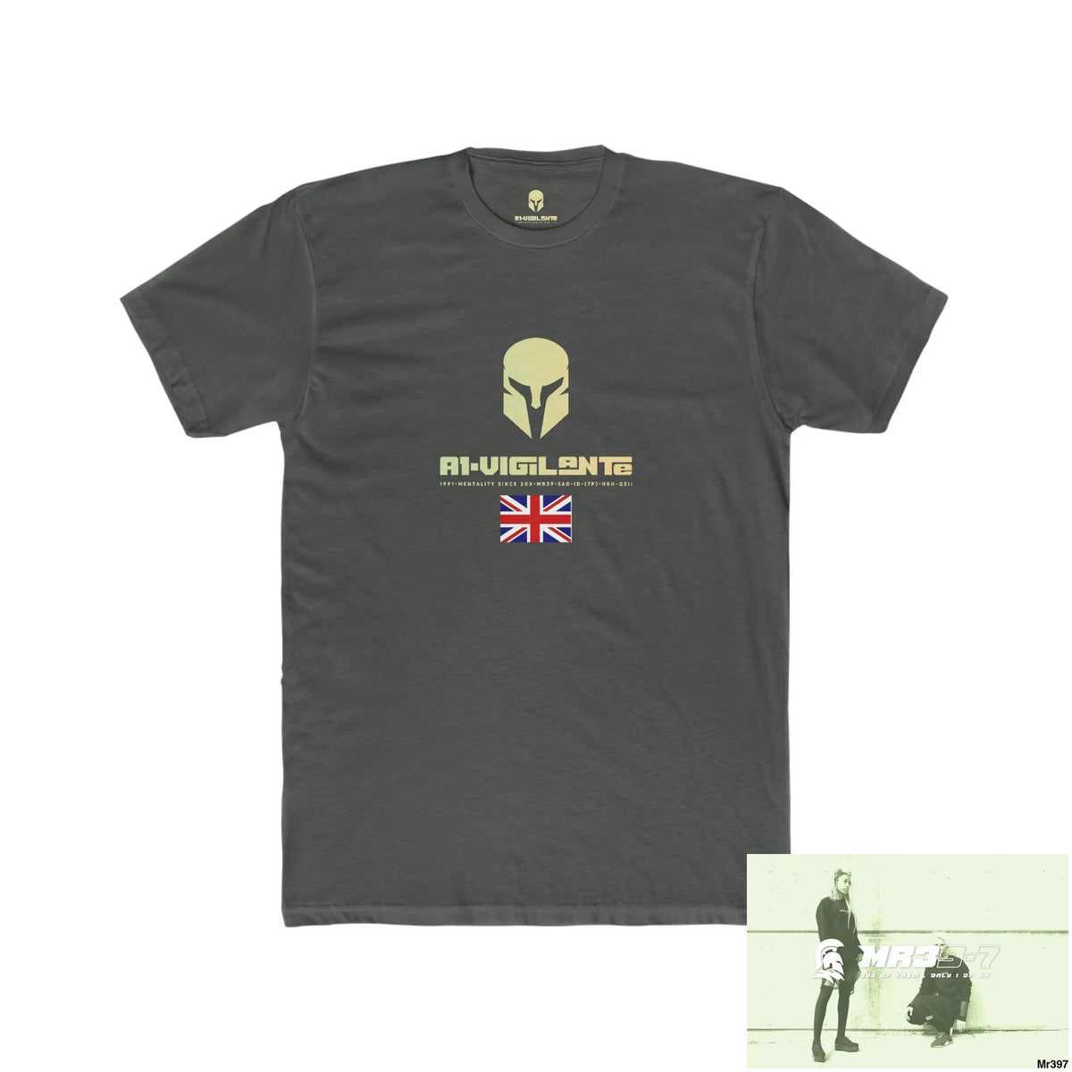 A1-Vigilante Sparta Kenya 2015 Mombasa Airport Men’s Cotton Crew Tee Solid Heavy Metal / XS T-Shirt
