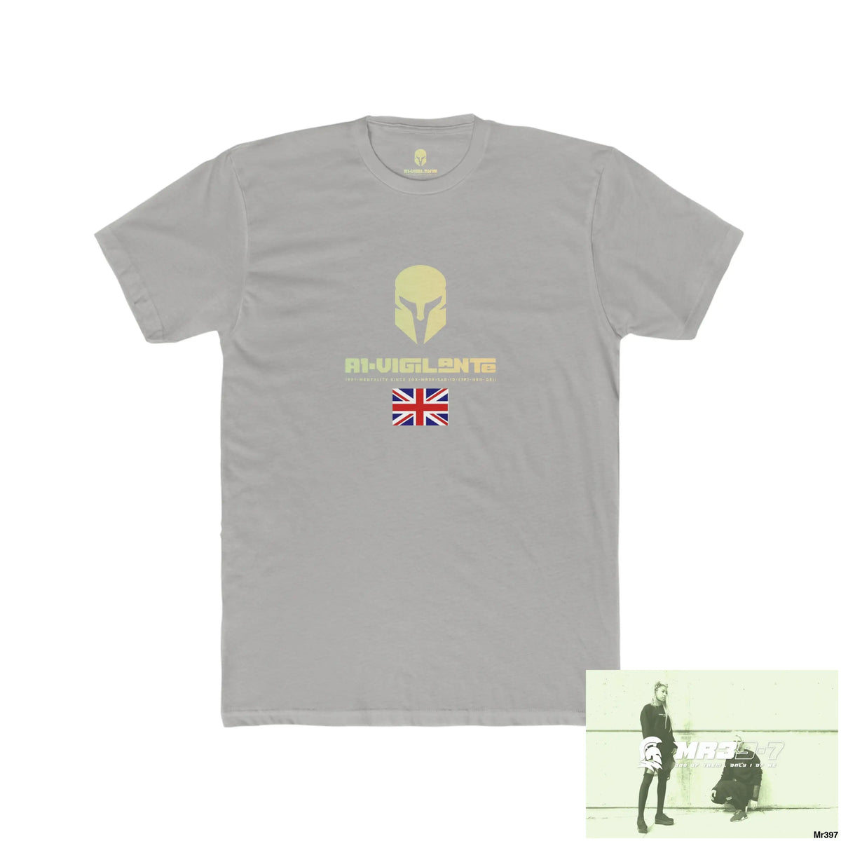 A1-Vigilante Sparta Kenya 2015 Mombasa Airport Men’s Cotton Crew Tee Solid Light Grey / S T-Shirt