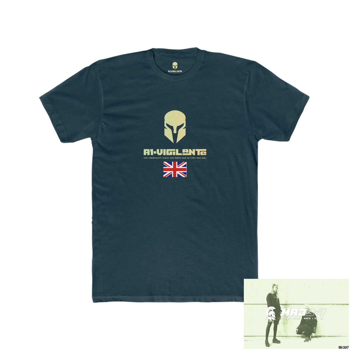 A1-Vigilante Sparta Kenya 2015 Mombasa Airport Men’s Cotton Crew Tee Solid Midnight Navy / XS T-Shirt