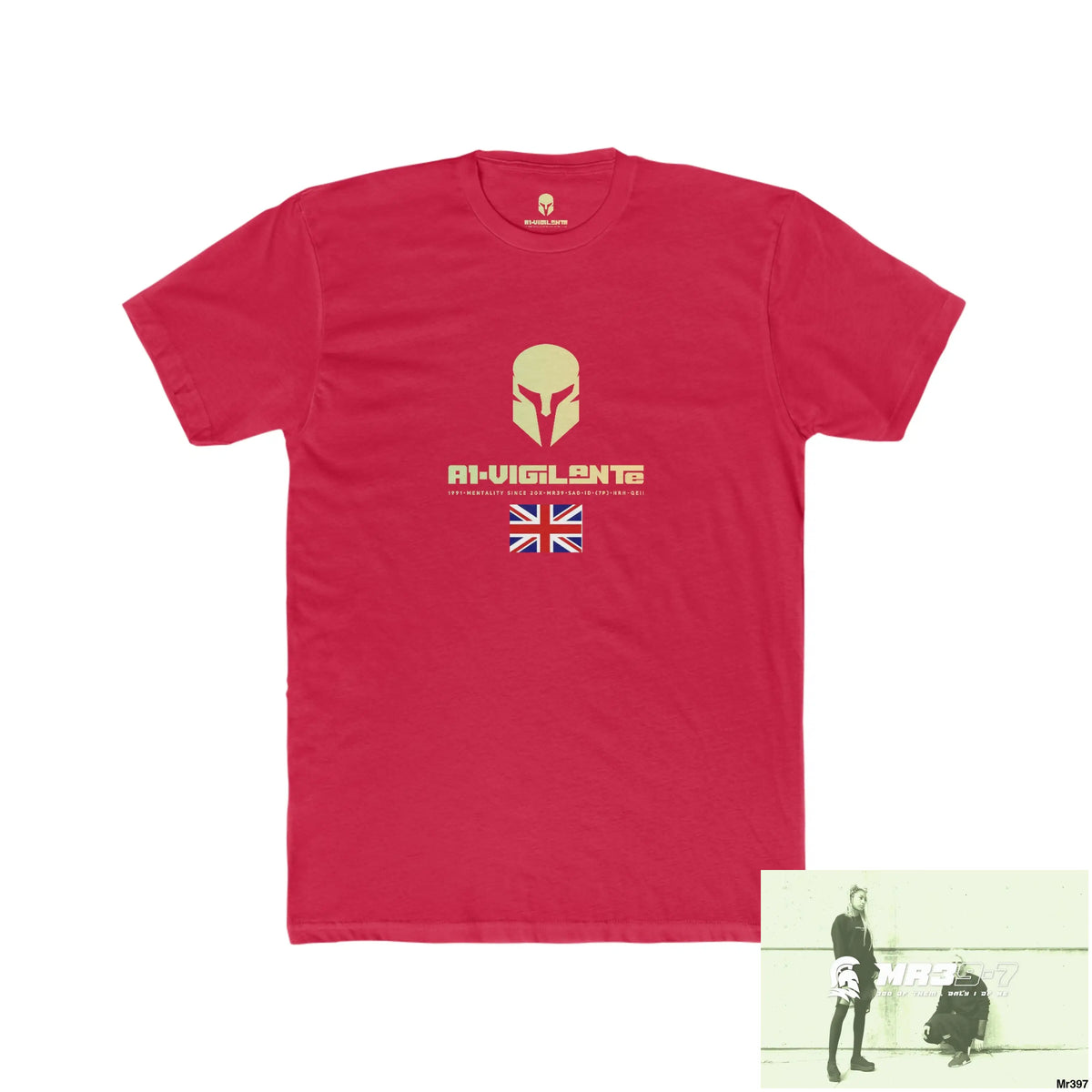 A1-Vigilante Sparta Kenya 2015 Mombasa Airport Men’s Cotton Crew Tee Solid Red / XS T-Shirt
