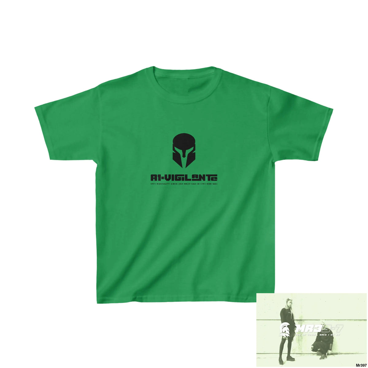 A1-Vigilante Sparta - Kids Heavy Cotton™ Tee XS / Irish Green Kids clothes