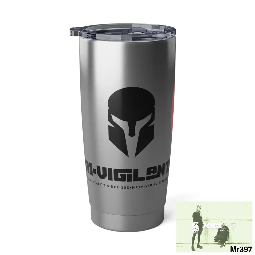 A1-Vigilante Sparta Love Vagabond 20oz Tumbler 20oz / Silver Mug