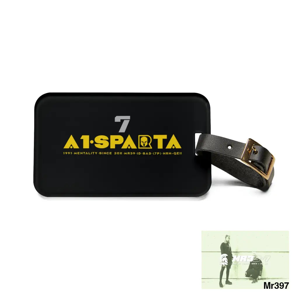 A1 Vigilante Sparta Luggage Tag 2.4’’ × 4’’ Accessories