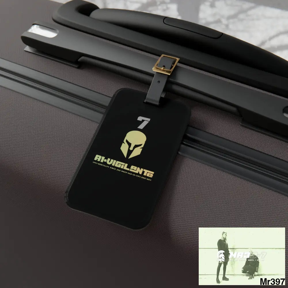 A1 Vigilante Sparta Luggage Tag 2.4’’ × 4’’ Accessories
