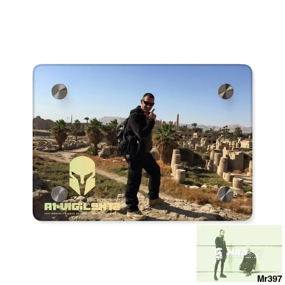 A1-Vigilante Sparta Luxor Temples heading to Kenya • Acrylic Wall Art Panels 7’’ x 5’’ (Horizontal) / 0.25’’ Home Decor