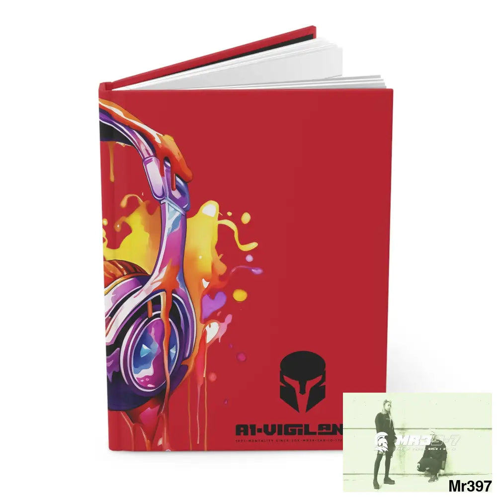 A1• Vigilante Sparta Melting Headset Hardcover Journal Matte Journal Paper products