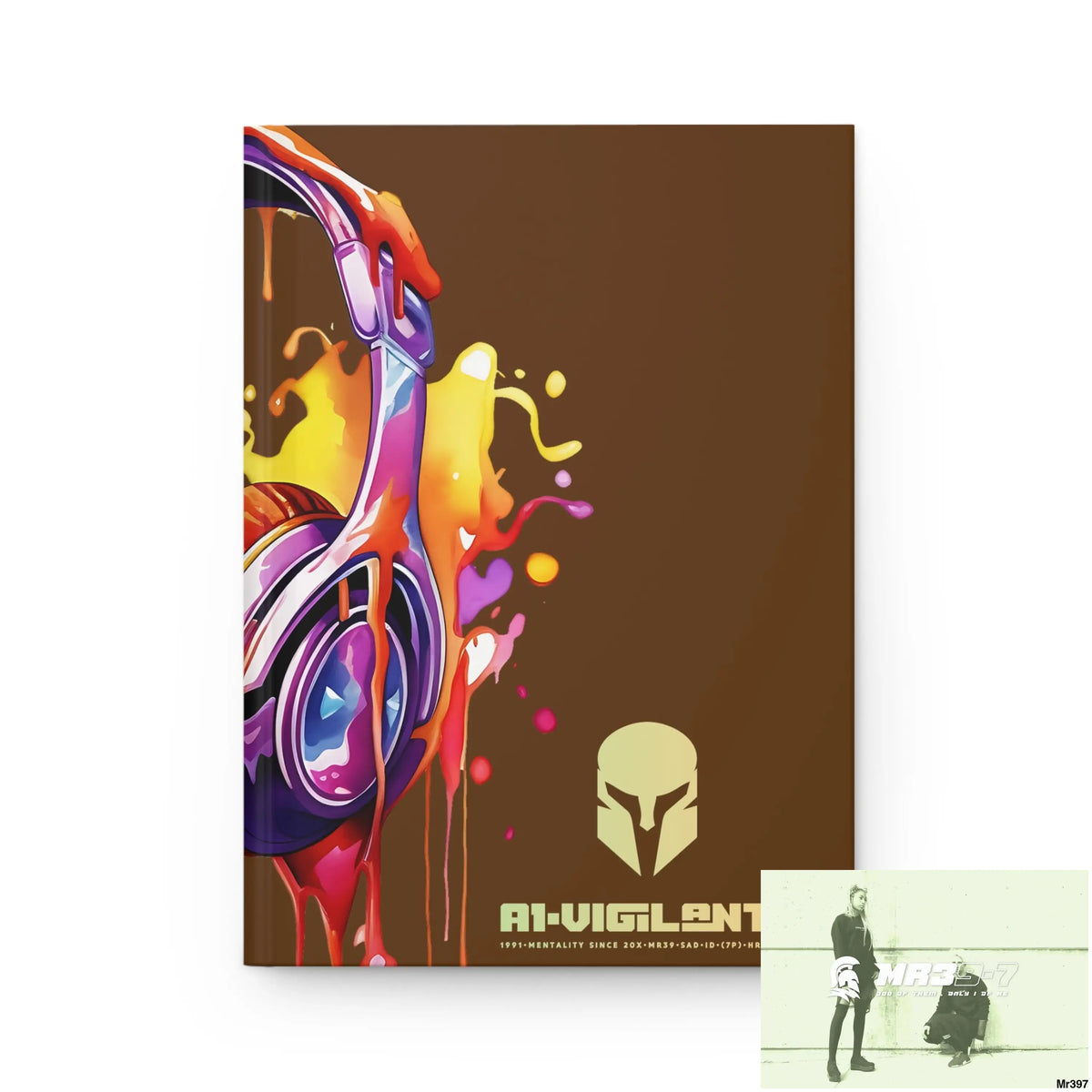 A1• Vigilante Sparta Melting Headset Hardcover Journal Matte Journal Paper products