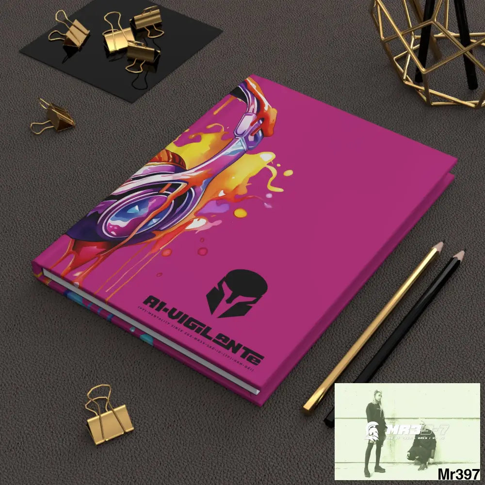 A1-Vigilante • Sparta Melting Headset Hardcover Journal Matte Journal Paper products