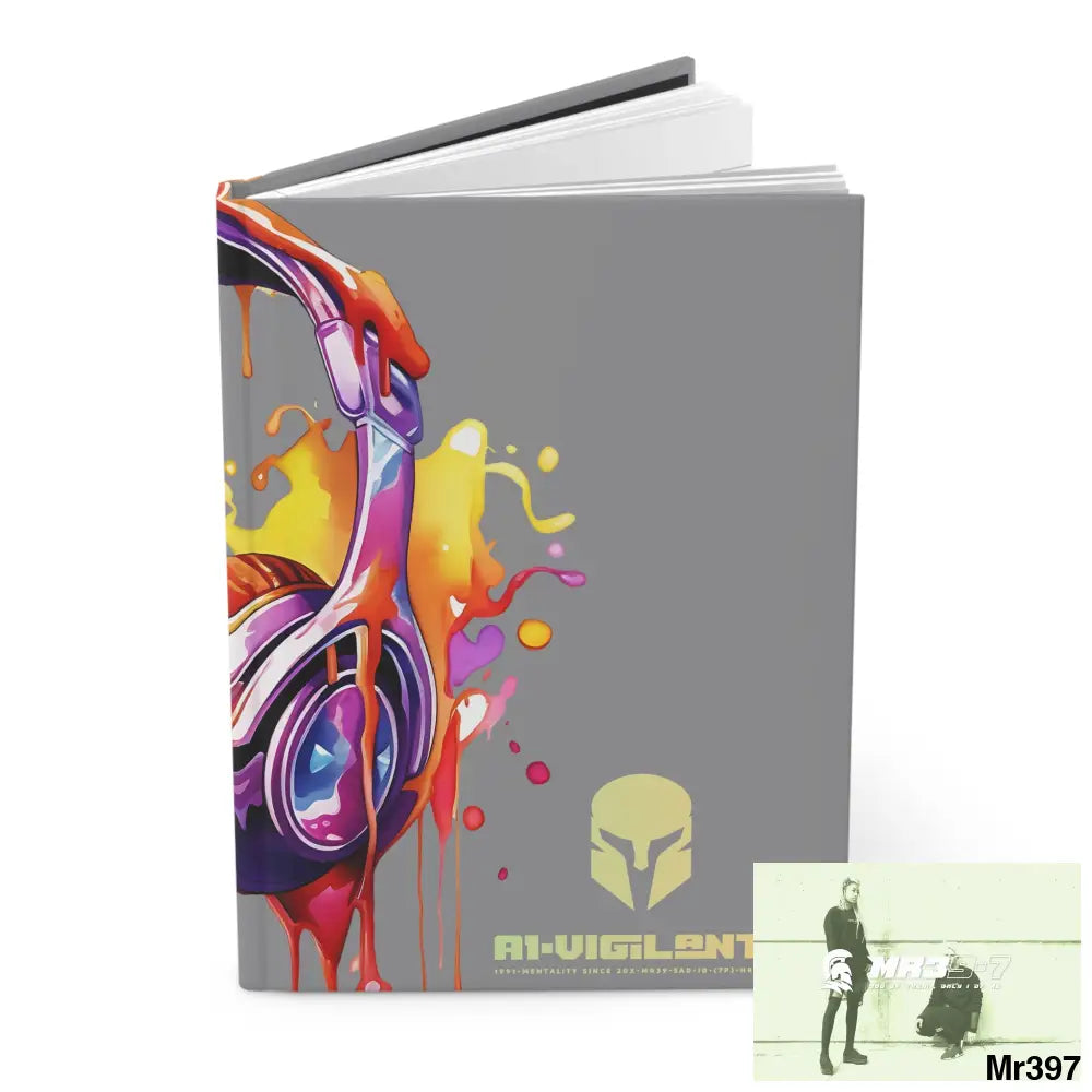 A1• Vigilante Sparta Melting Headset Hardcover Journal Matte Journal Paper products
