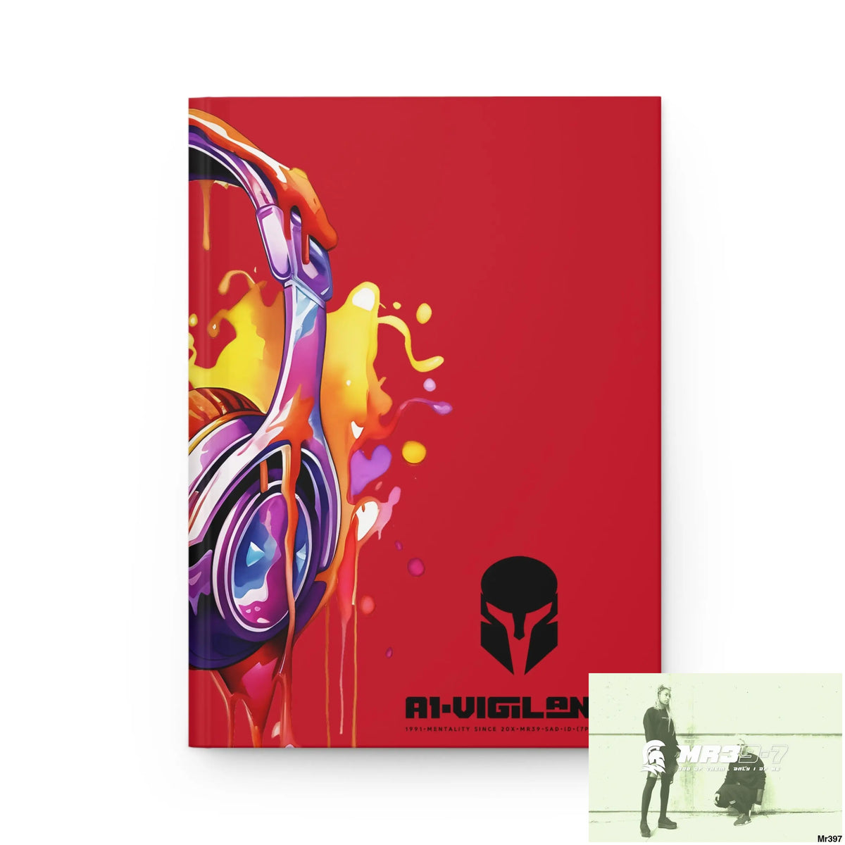 A1• Vigilante Sparta Melting Headset Hardcover Journal Matte Journal Paper products