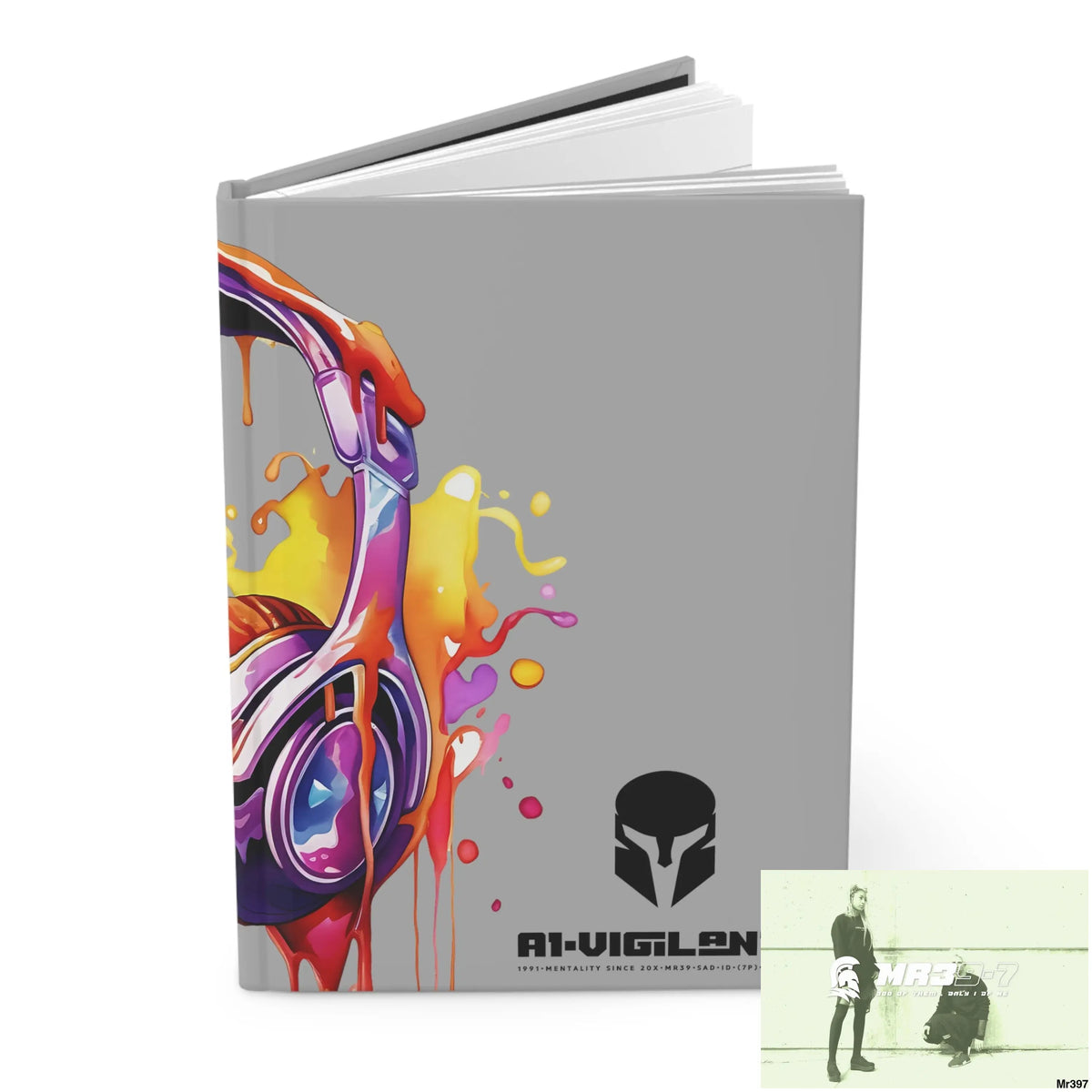 A1• Vigilante Sparta Melting Headset Hardcover Journal Matte Journal Paper products