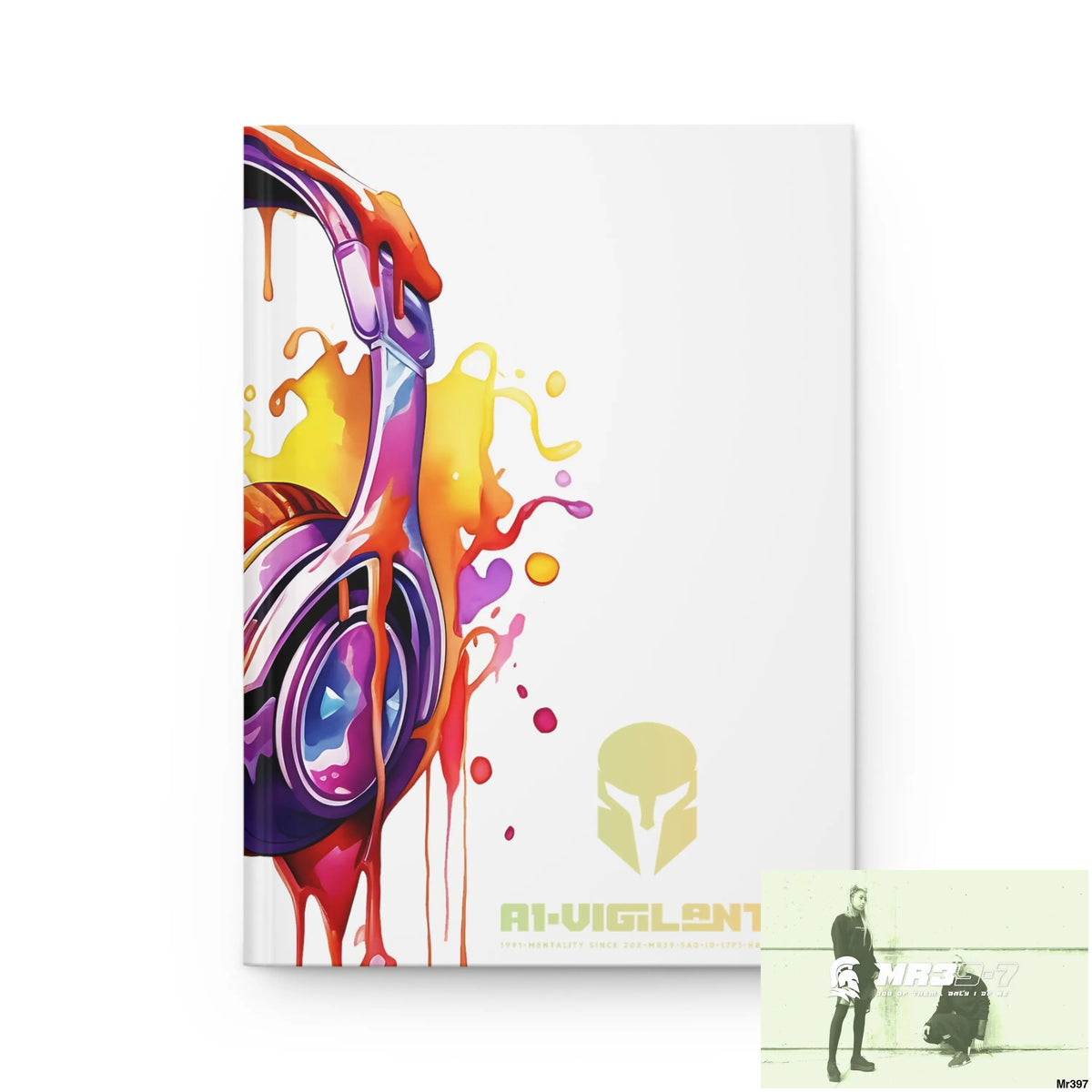 A1• Vigilante Sparta Melting Headset Hardcover Journal Matte Journal Paper products