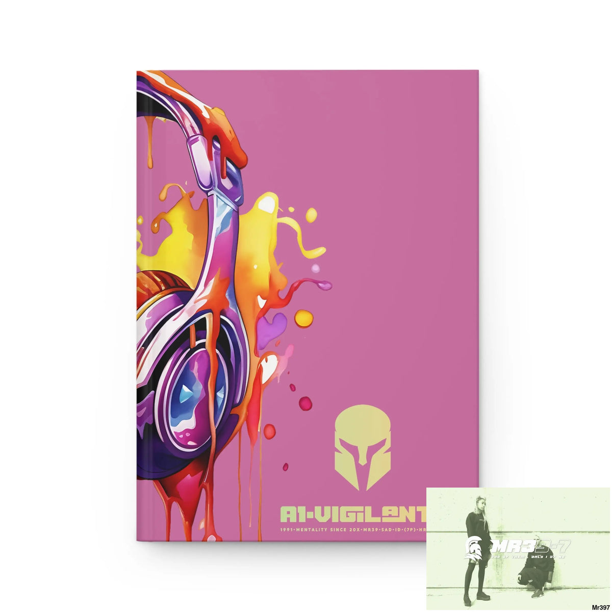 A1• Vigilante Sparta Melting Headset Hardcover Journal Matte Journal Paper products