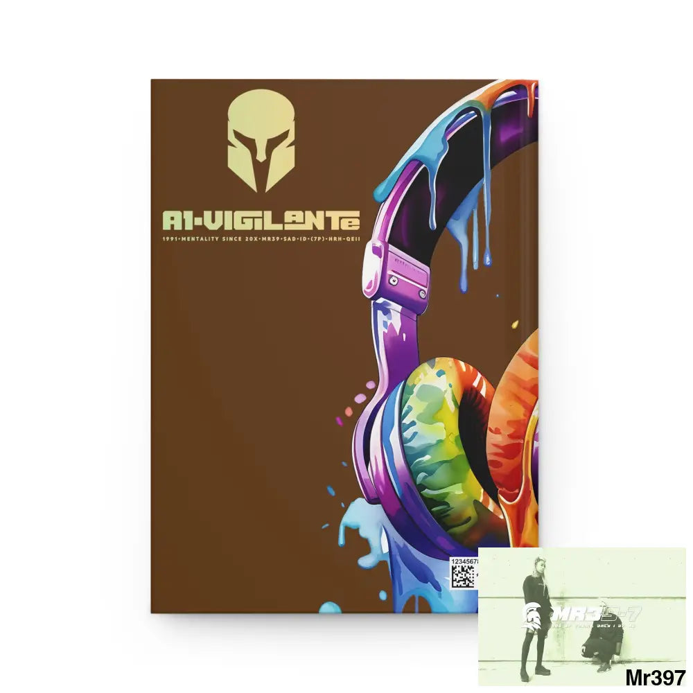 A1• Vigilante Sparta Melting Headset Hardcover Journal Matte Journal Paper products