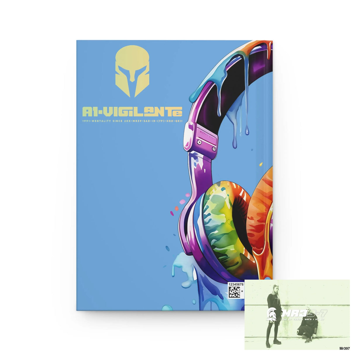 A1• Vigilante Sparta Melting Headset Hardcover Journal Matte Journal Paper products
