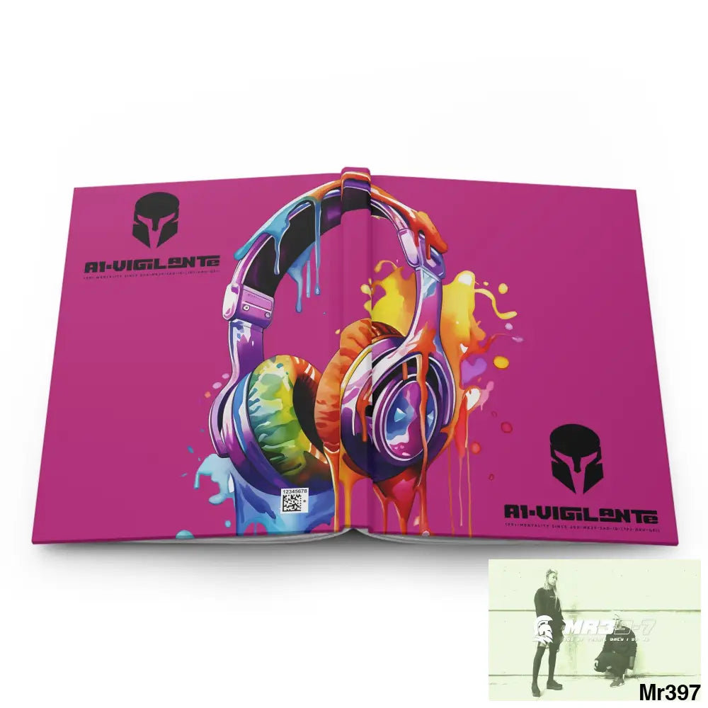 A1-Vigilante • Sparta Melting Headset Hardcover Journal Matte Journal Paper products