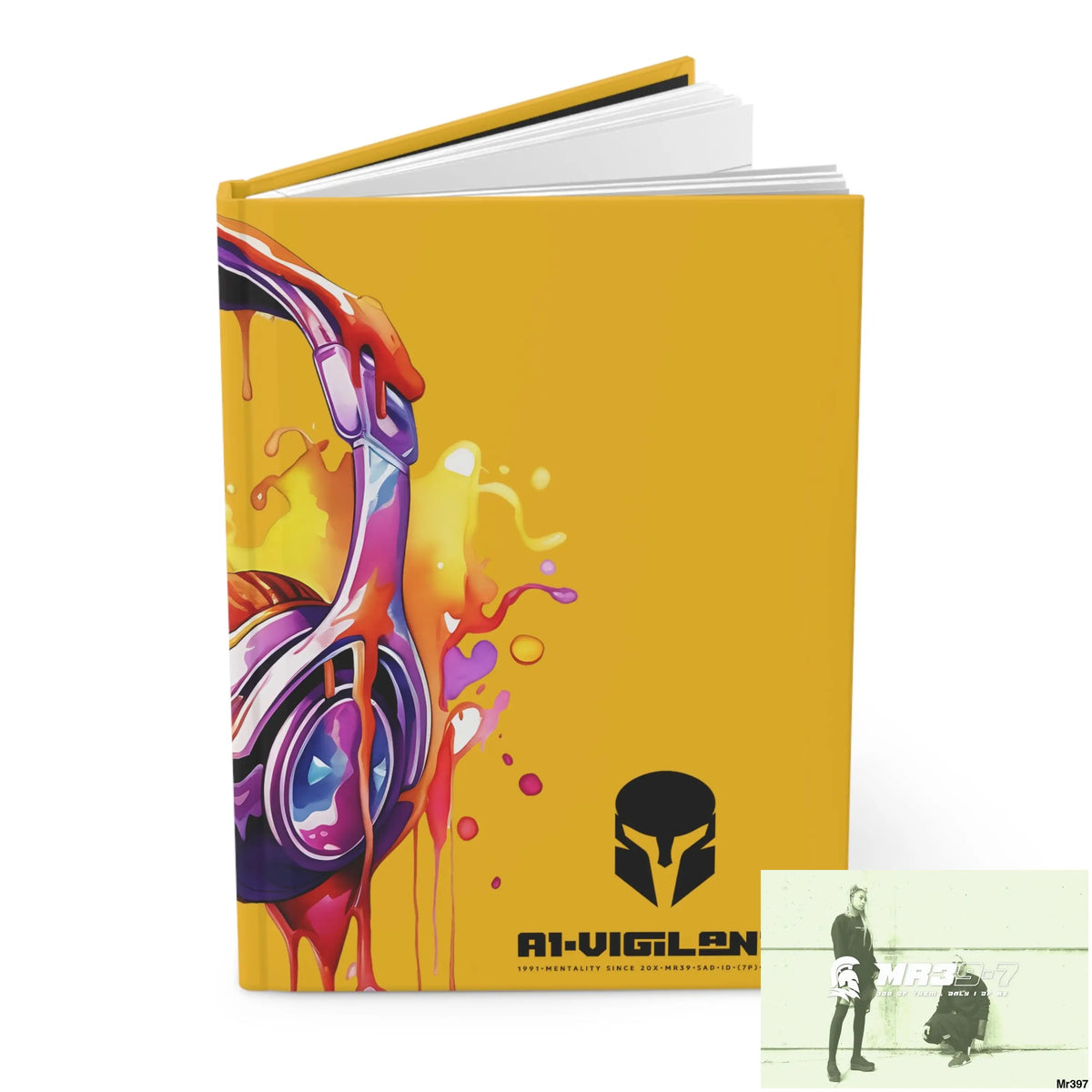 A1-Vigilante • Sparta Melting Headset Hardcover Journal Matte Journal Paper products