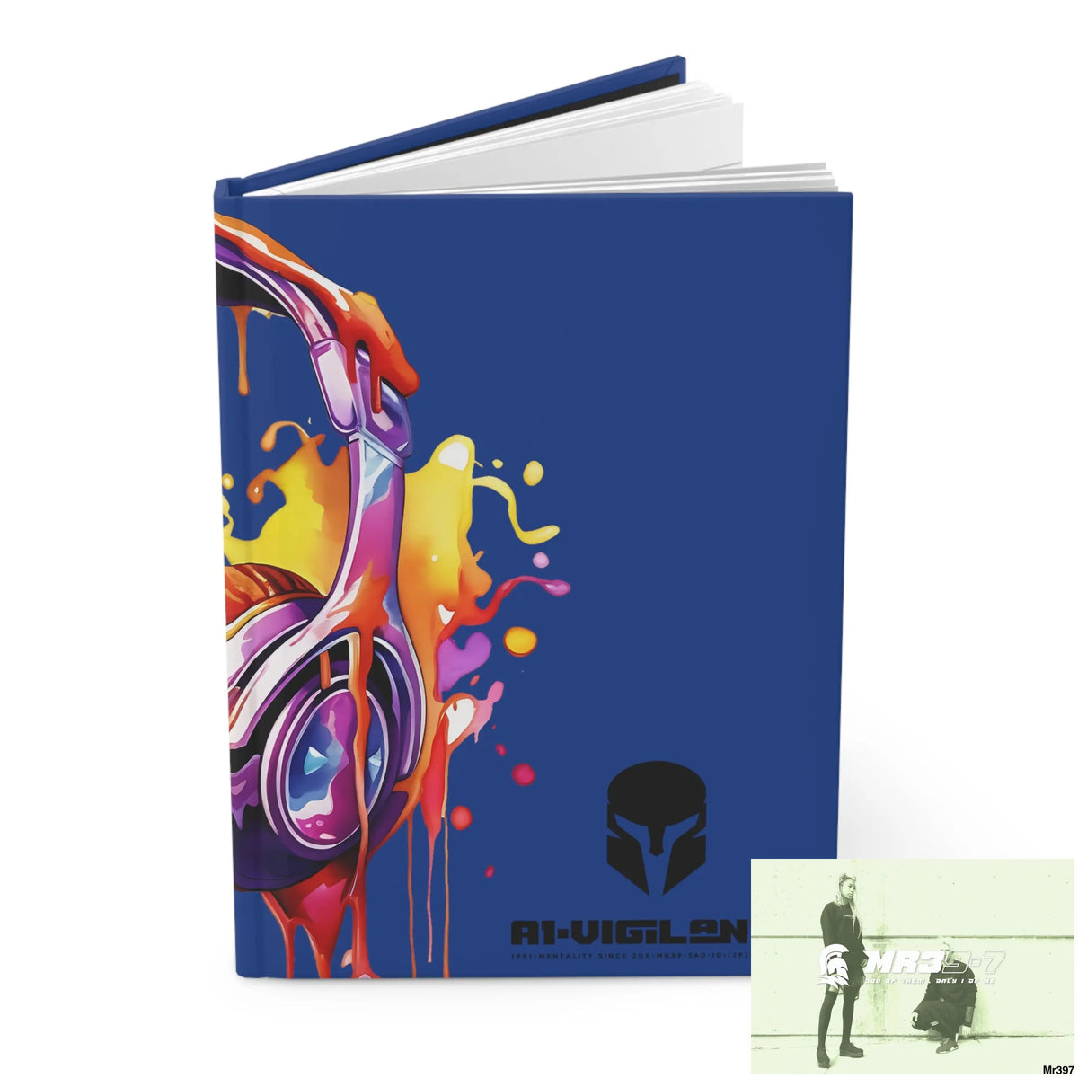 A1-Vigilante • Sparta Melting Headset Hardcover Journal Matte Journal Paper products