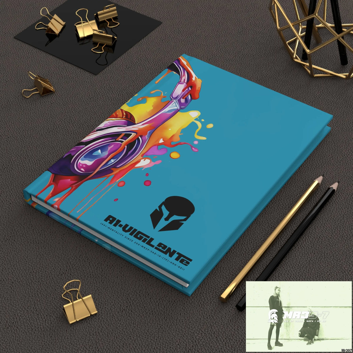A1-Vigilante • Sparta Melting Headset Hardcover Journal Matte Journal Paper products