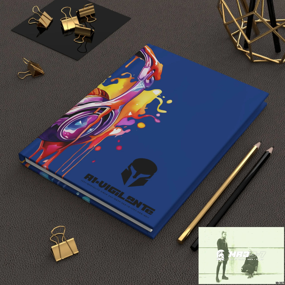 A1-Vigilante • Sparta Melting Headset Hardcover Journal Matte Journal Paper products