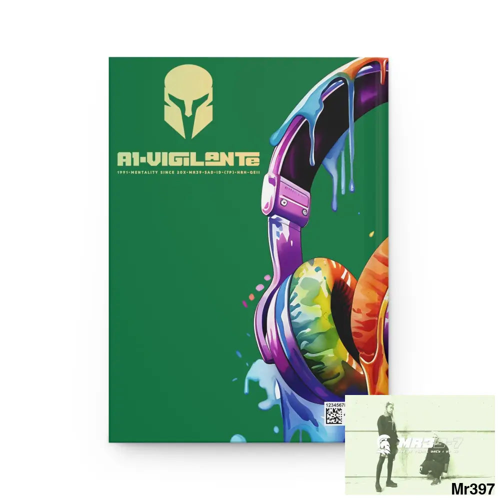 A1• Vigilante Sparta Melting Headset Hardcover Journal Matte Journal Paper products