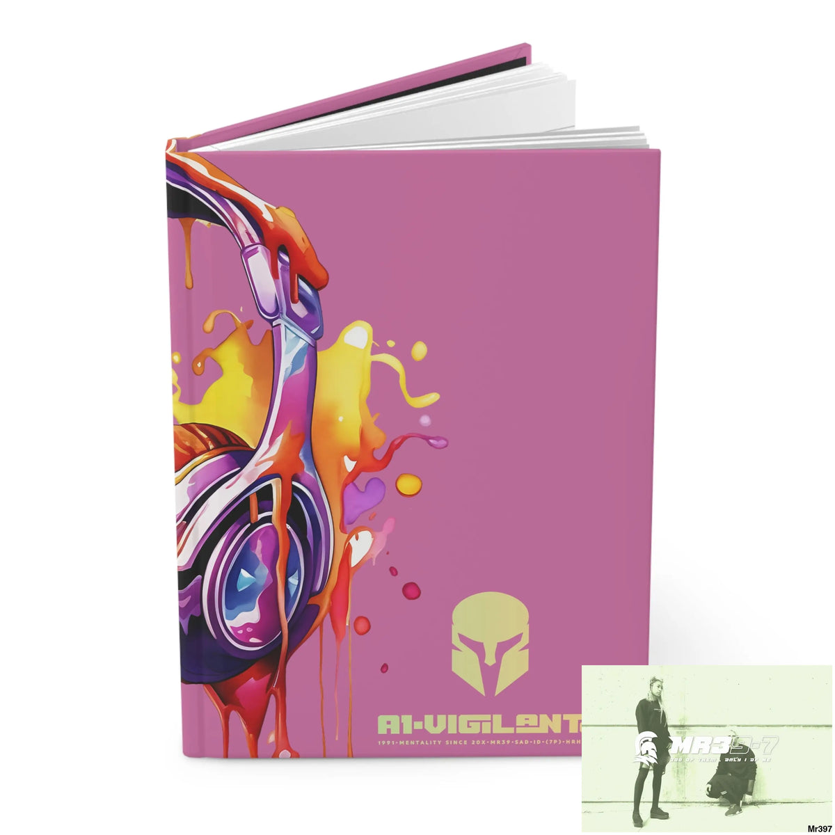 A1• Vigilante Sparta Melting Headset Hardcover Journal Matte Journal Paper products