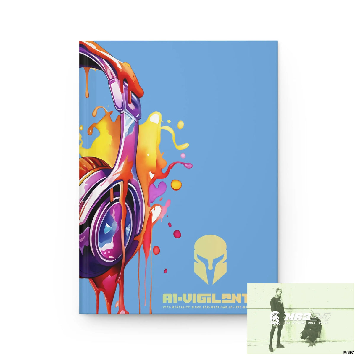 A1• Vigilante Sparta Melting Headset Hardcover Journal Matte Journal Paper products