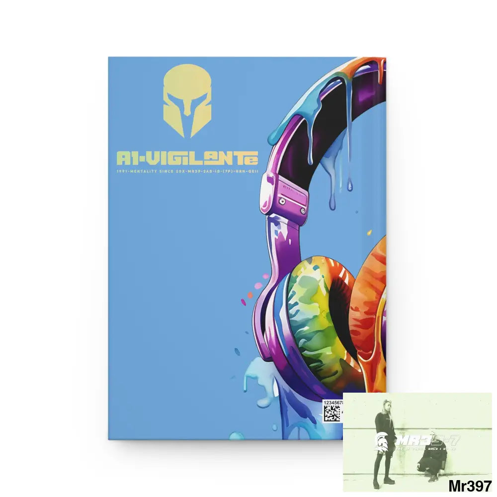 A1• Vigilante Sparta Melting Headset Hardcover Journal Matte Journal Paper products