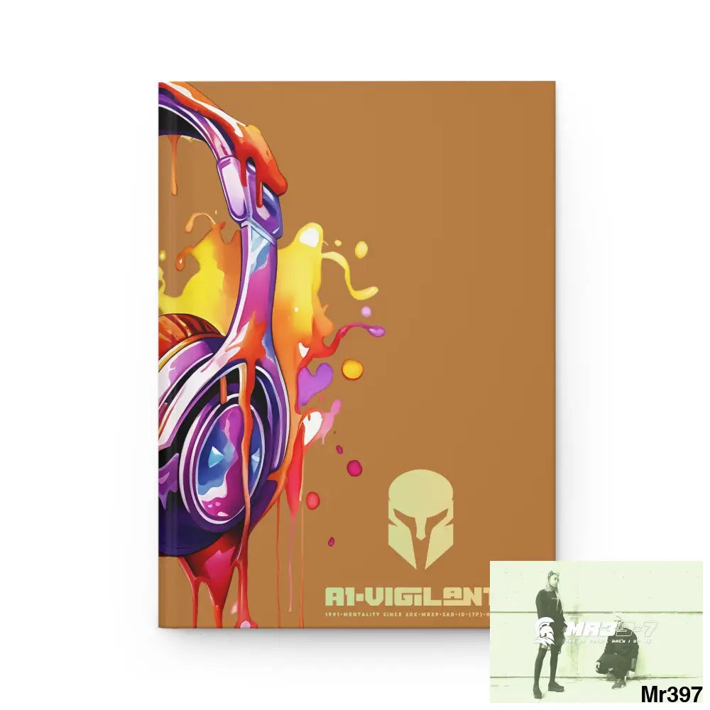A1• Vigilante Sparta Melting Headset Hardcover Journal Matte Journal Paper products